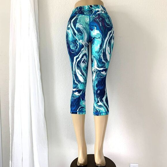 PATAGONIA green cropped leggings sz S womens - Picture 4 of 10